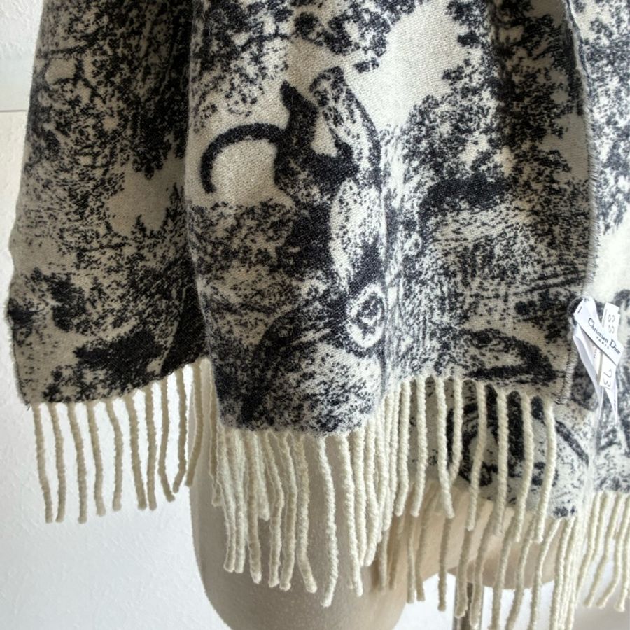 Dior 叢林動物系列羊毛圍巾🧣-6
