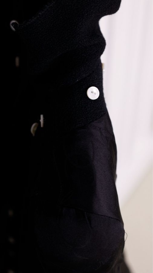 Chanel 08年旋转木马系列秀款黑白娃娃领收腰假两件外套可拆卸-12