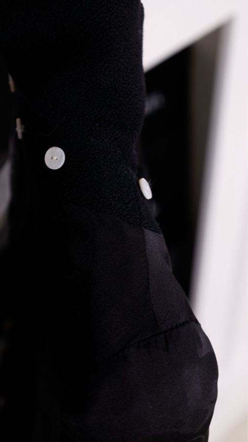 Chanel 08年旋转木马系列秀款黑白娃娃领收腰假两件外套可拆卸-16