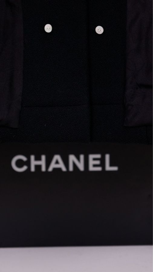 Chanel 08年旋转木马系列秀款黑白娃娃领收腰假两件外套可拆卸-18
