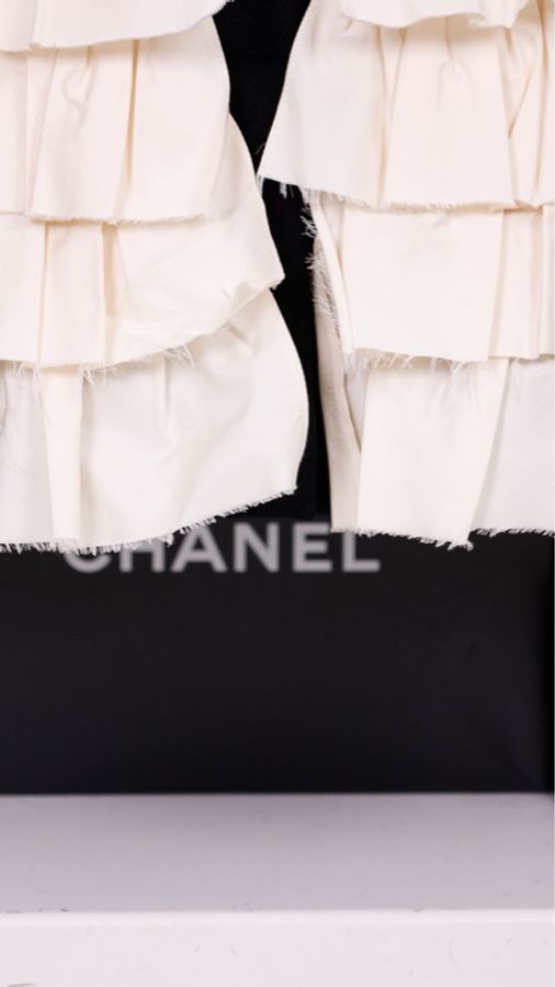Chanel 08年旋转木马系列秀款黑白娃娃领收腰假两件外套可拆卸-26