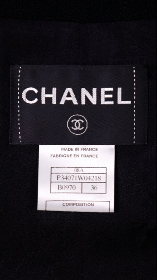 Chanel 08年旋转木马系列秀款黑白娃娃领收腰假两件外套可拆卸-40