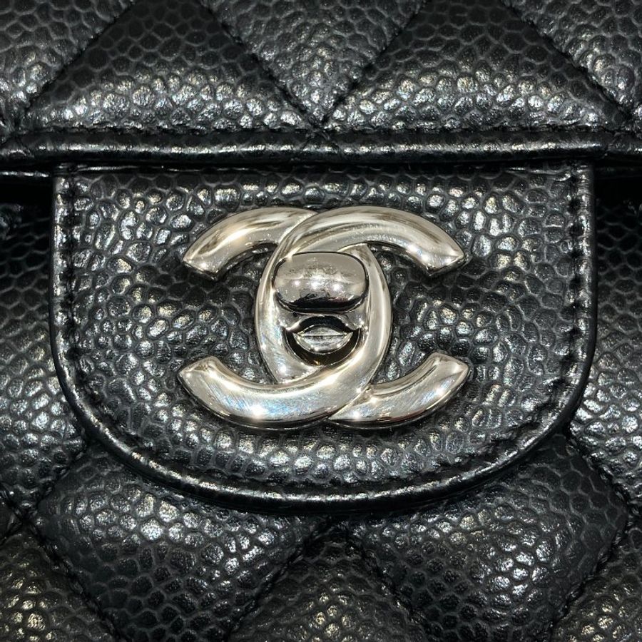 CHANEL 香奈兒 A01113 SMALL CLASSIC FLAP BAG 23 翻蓋肩背包 荔枝牛皮 黑色 銀釦-13