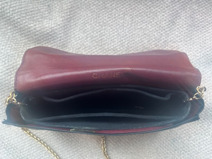 Chanel vintage 香奈兒小羊皮手拿包-4