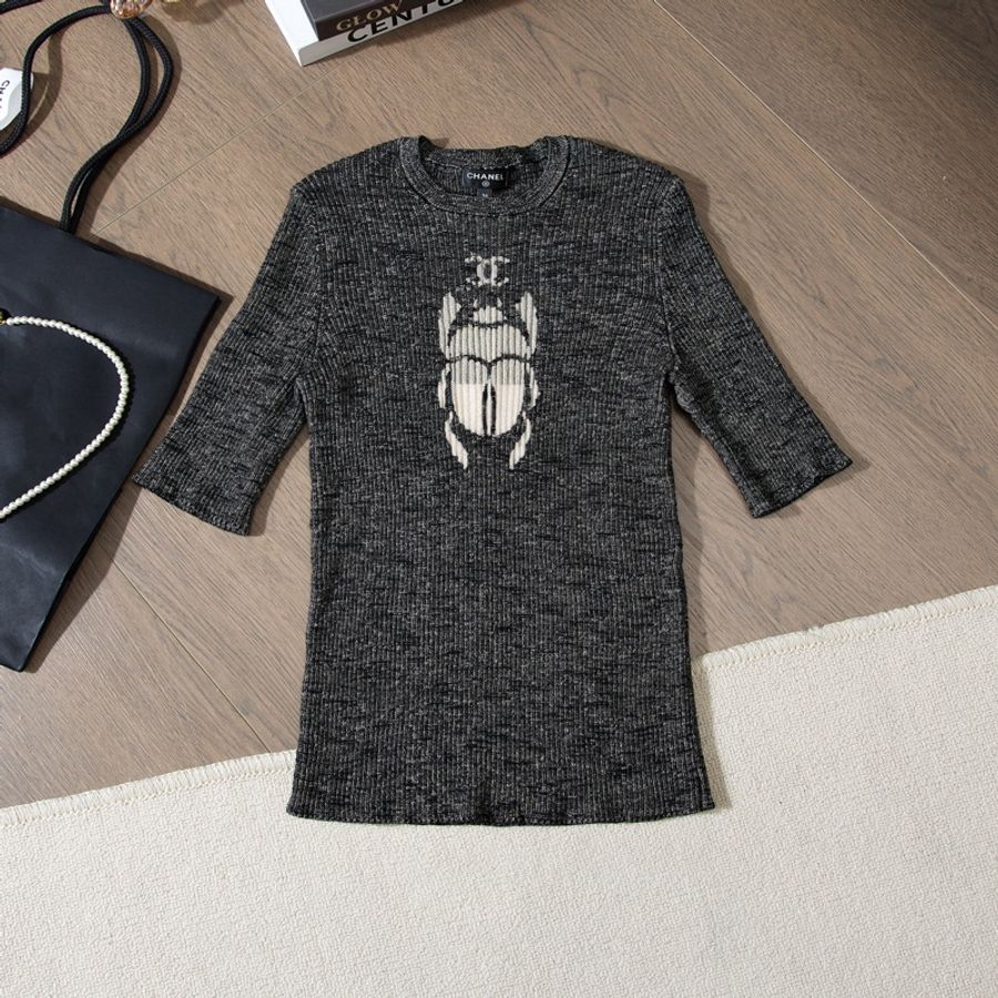 CHANEL 短袖上衣 有備用扣-0