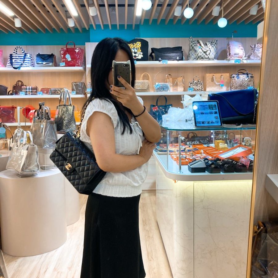 MS0797 Chanel 香奈兒中號經典菱格紋鍊帶包包 Medium Classic Double Flap Caviar Black x GHW-1