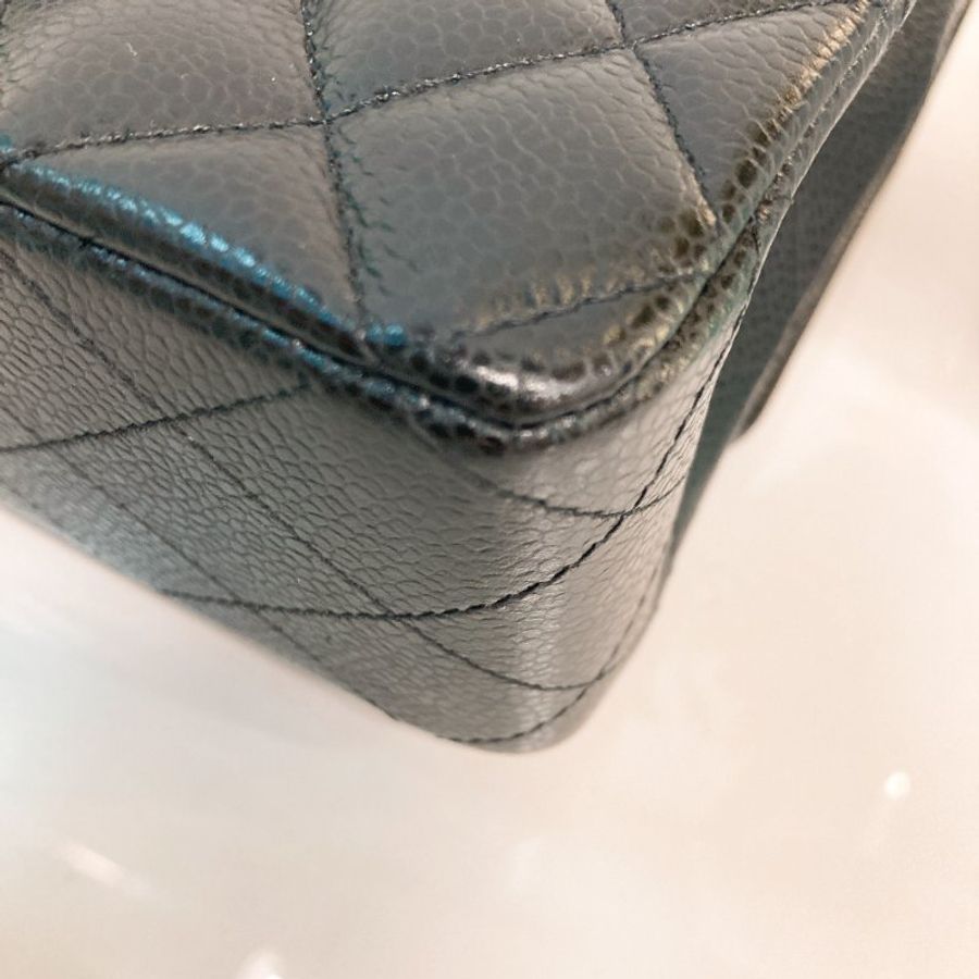 MS0797 Chanel 香奈兒中號經典菱格紋鍊帶包包 Medium Classic Double Flap Caviar Black x GHW-9