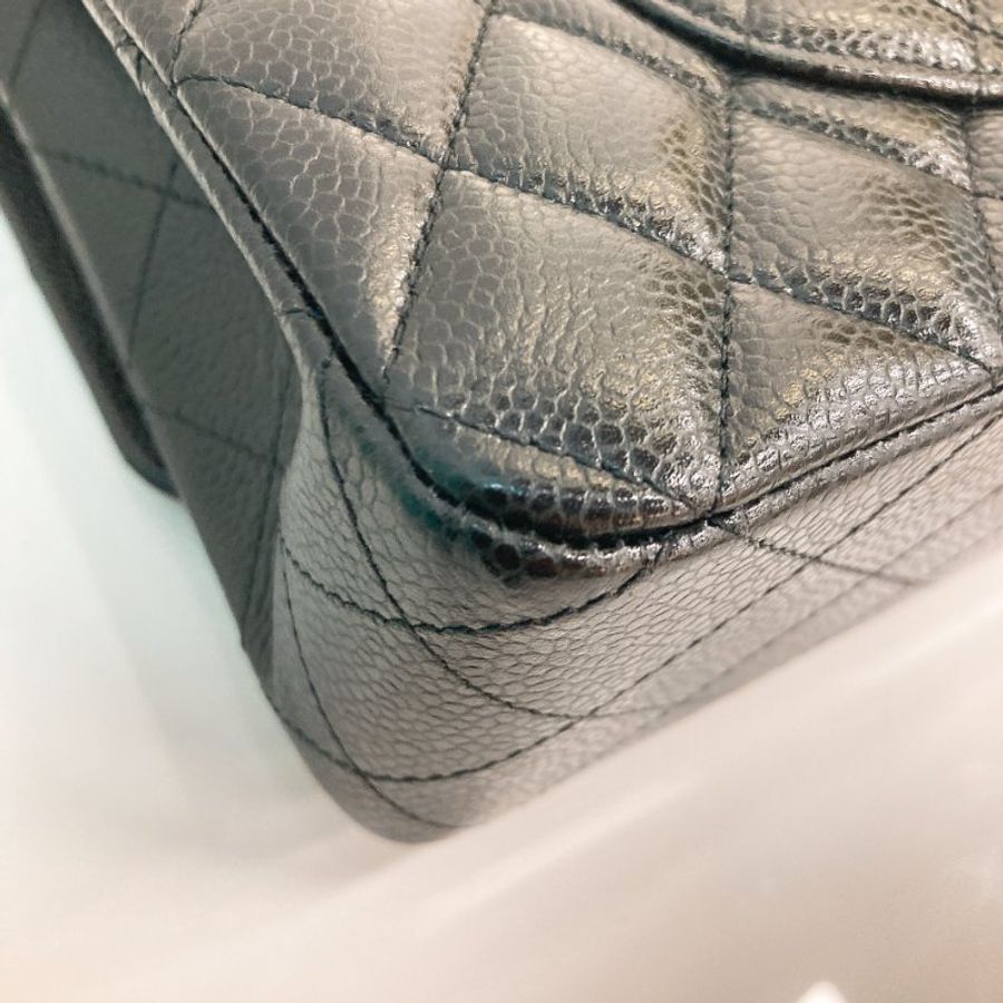MS0797 Chanel 香奈兒中號經典菱格紋鍊帶包包 Medium Classic Double Flap Caviar Black x GHW-10