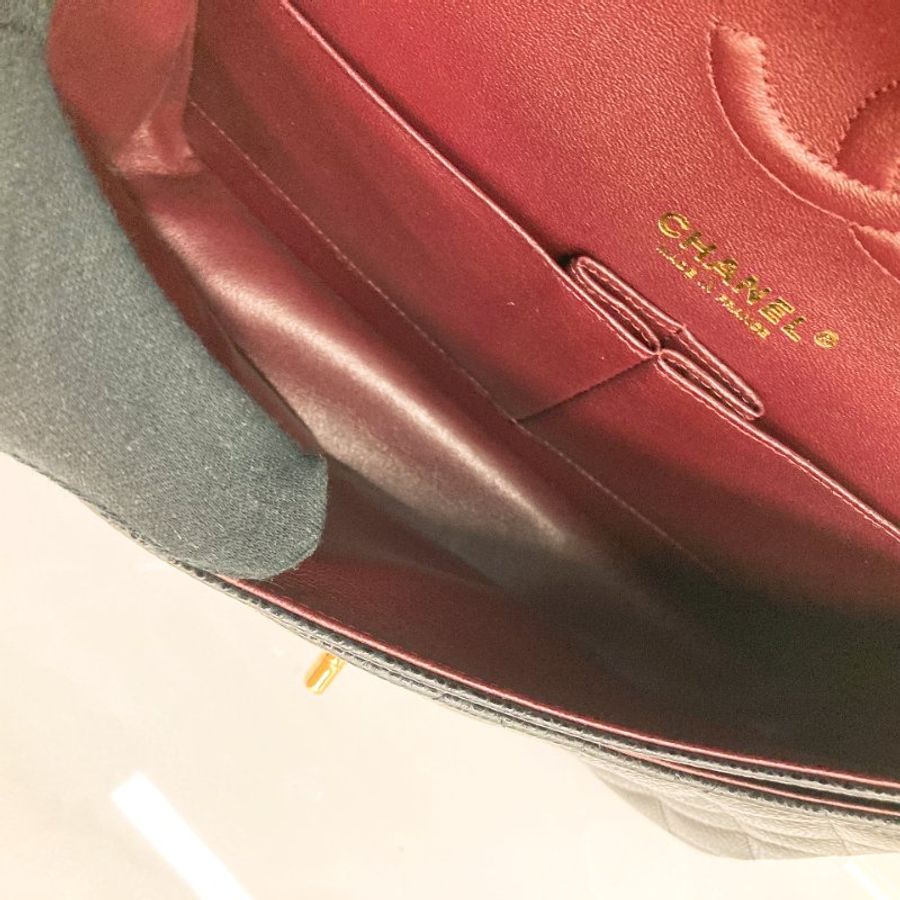 MS0797 Chanel 香奈兒中號經典菱格紋鍊帶包包 Medium Classic Double Flap Caviar Black x GHW-15
