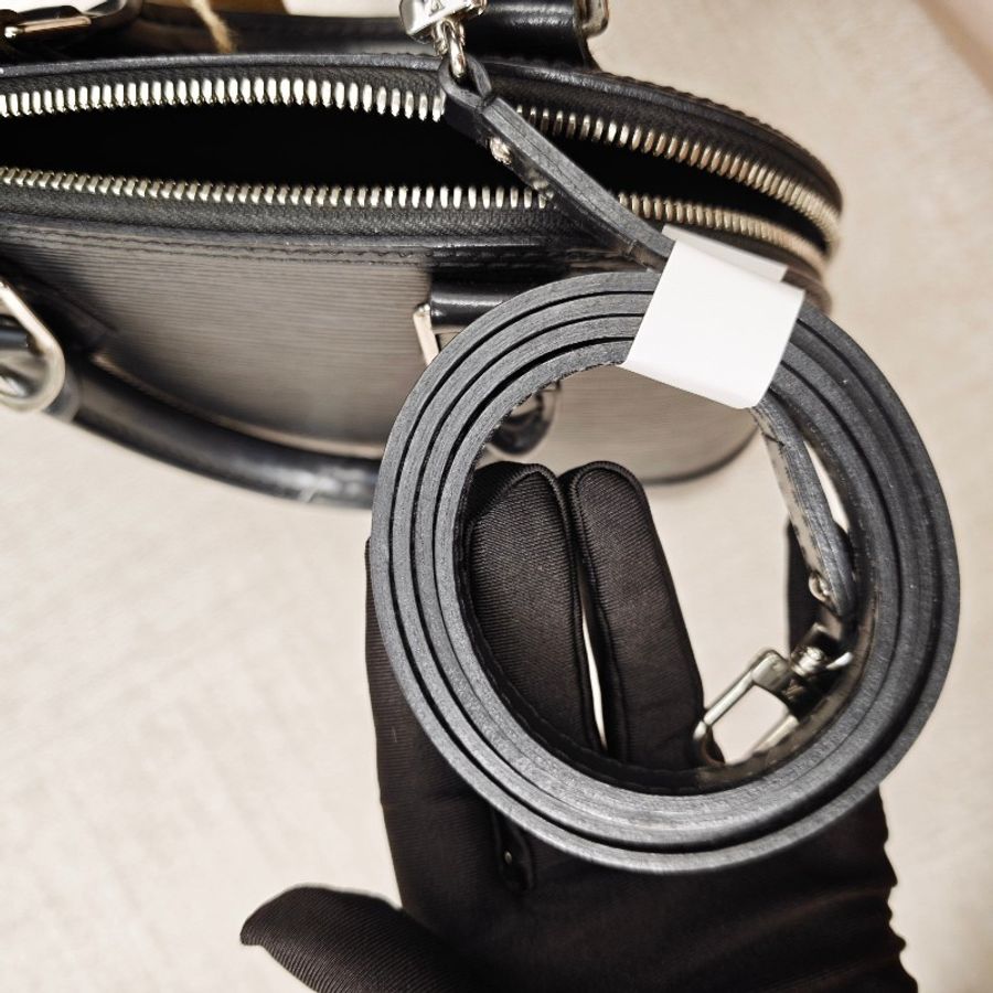 Louis Vuitton Alma BB epi水波紋手提包貝殼包肩背包-8
