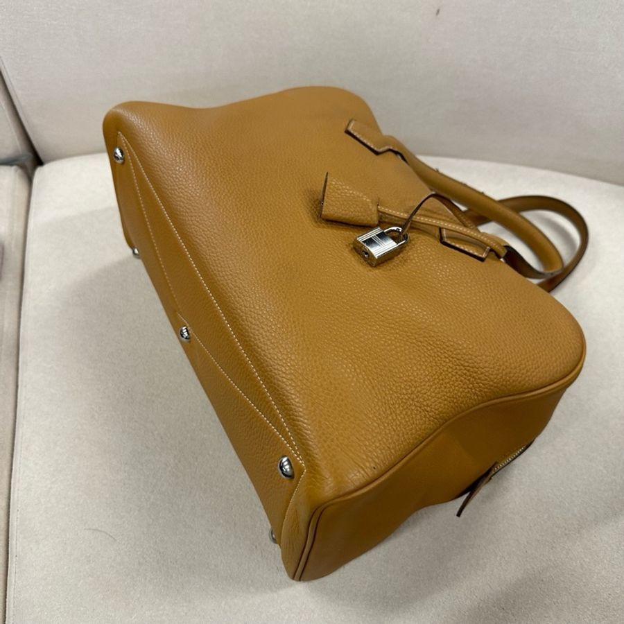 愛馬仕/ Hermes 沙灘金 維多利亞35 手提包 T刻 尺寸:35*14*20-6