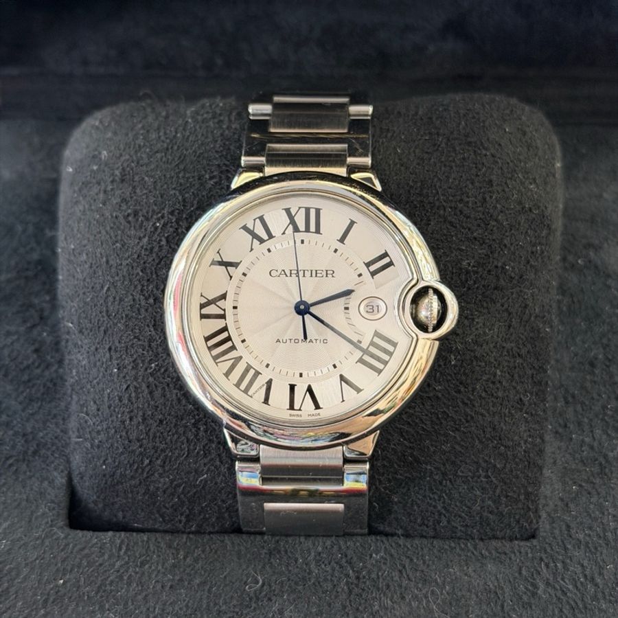 卡地亞/Cartier 卡地亞藍氣球腕表 WSBB0049 自動上鏈 單表 精鋼 42mm-0