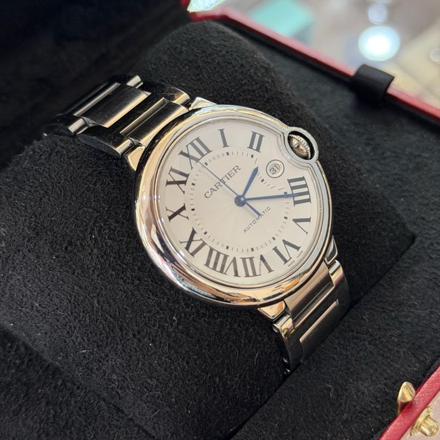 卡地亞/Cartier 卡地亞藍氣球腕表 WSBB0049 自動上鏈 單表 精鋼 42mm-1