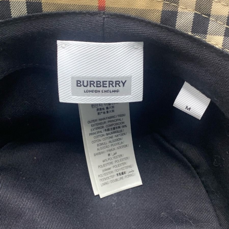Burberry格紋經典 漁夫帽-6