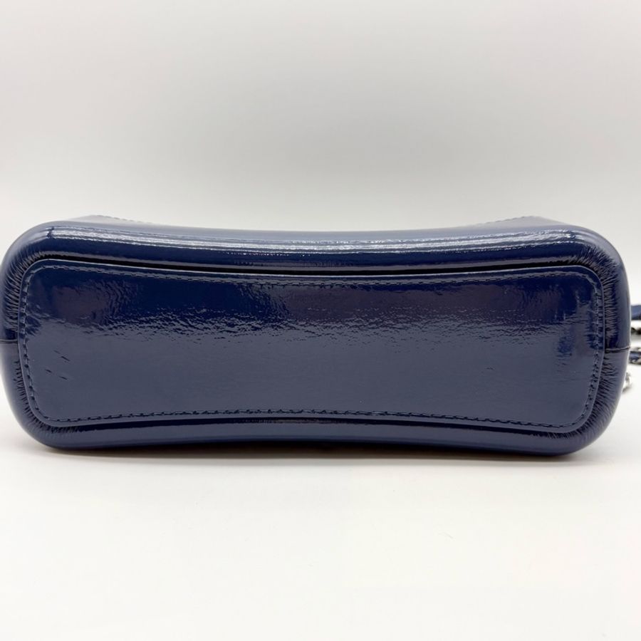 Chanel 香奈兒 藍色中號流浪包 25開無卡 尺寸:27*22*9cm-8