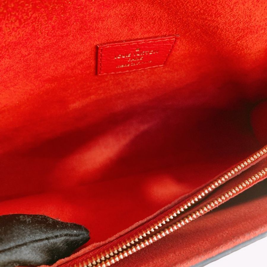 MS0790 Louis Vuitton 路易威登 經典鏈條單肩包 紅色老花 Cherry Victoire Bag 25cm Canvas Monogram x GHW-22