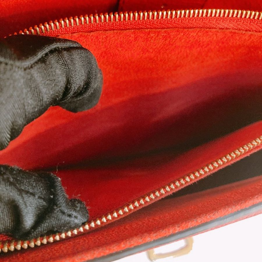 MS0790 Louis Vuitton 路易威登 經典鏈條單肩包 紅色老花 Cherry Victoire Bag 25cm Canvas Monogram x GHW-23