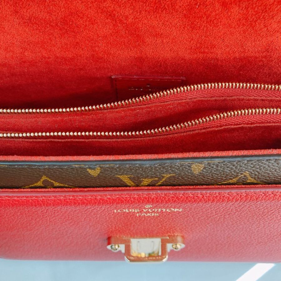 MS0790 Louis Vuitton 路易威登 經典鏈條單肩包 紅色老花 Cherry Victoire Bag 25cm Canvas Monogram x GHW-26