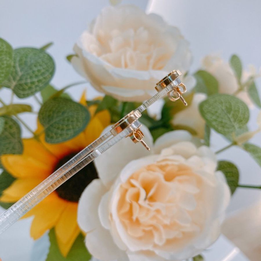 MS0791 Tiffany & Co 蒂芙尼經典耳釘 黑金色 18K Onyx Circle Earrings Black x GHW-7