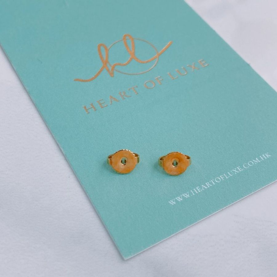 MS0791 Tiffany & Co 蒂芙尼經典耳釘 黑金色 18K Onyx Circle Earrings Black x GHW-13