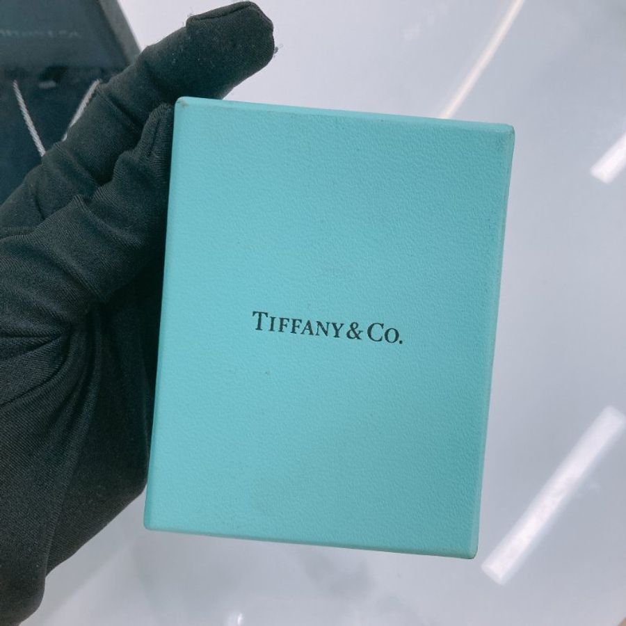 MS0791 Tiffany & Co 蒂芙尼 條型鑽石項鍊 銀色 Atlas 18K Necklace 18 Diamonds x PHW-15