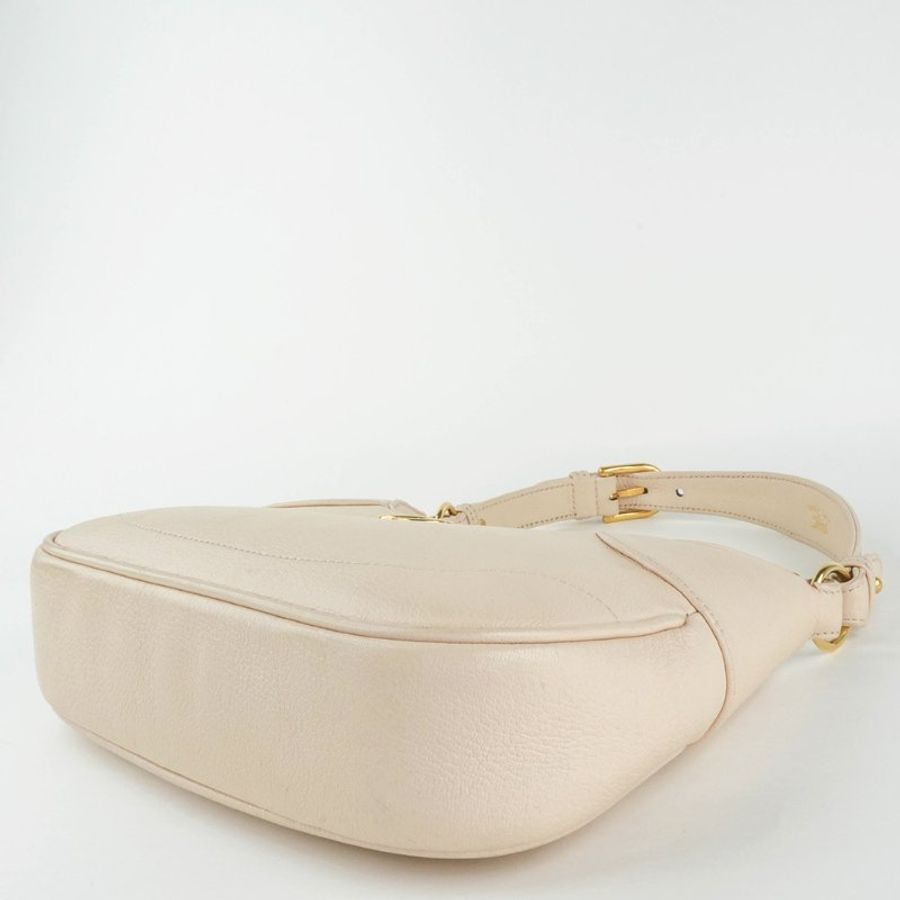 GUCCI Aphrodite Small Shoulder Bag|米白色牛皮雙 G 腋下包|奶油白質感、法式優雅日常|KÉSH 凱仕精品-16