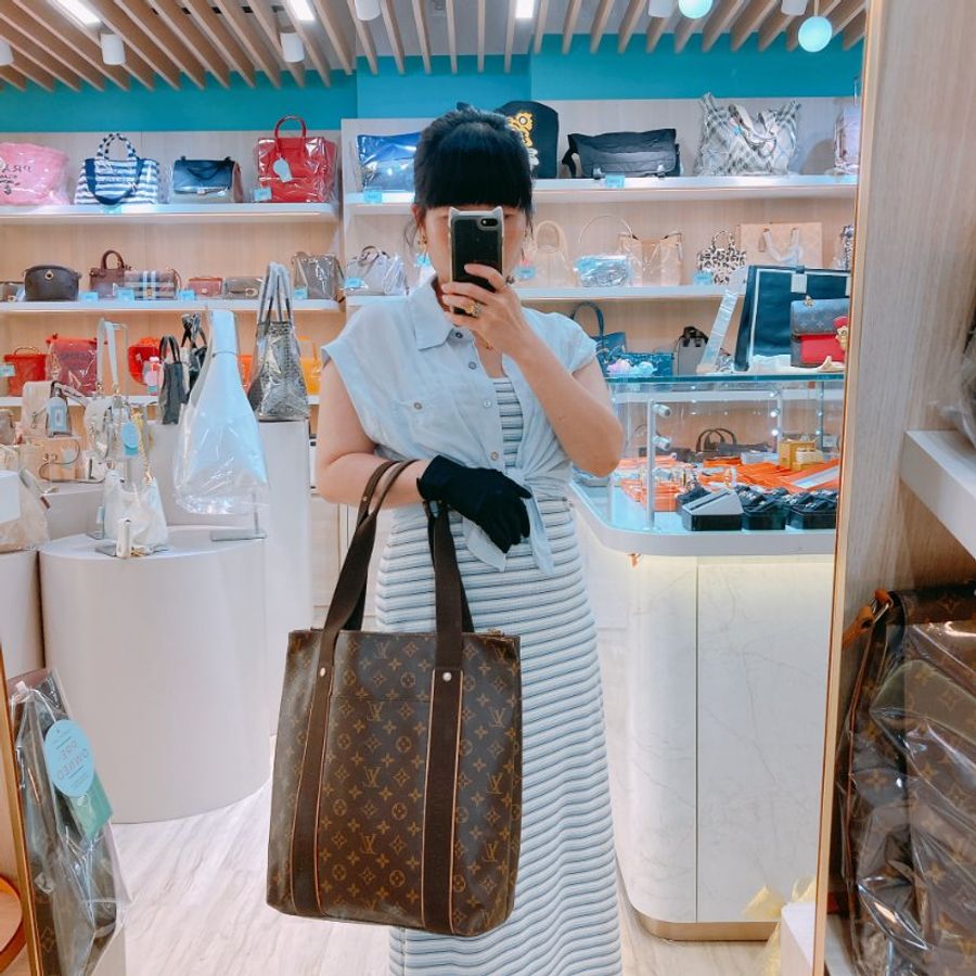 MS0794 Louis Vuitton 路易威登 經典老花水桶包 Cabas Beaubourg 29cm Canvas Monogram x GHW-1