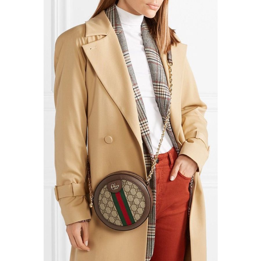 GUCCI Ophidia GG Supreme Mini Round Shoulder Bag|復古老花圓形包、經典 Web 織帶|KÉSH 凱仕精品-1