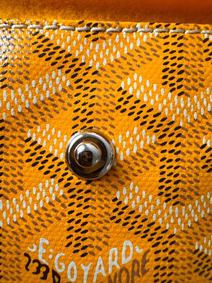 Goyard 戈雅 黃色老花mini tote 雙面托特包單肩包腋下包子母包-28