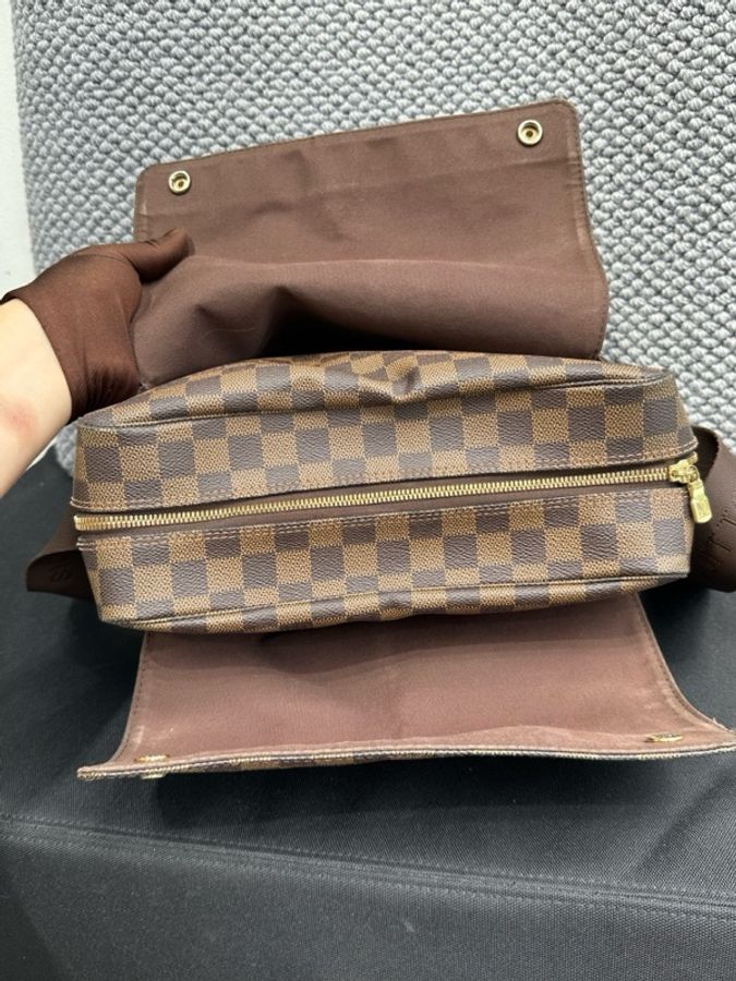 Louis Vuitton 路易威登 棕色棋盤格郵差包 尺寸:28*15*25cm 肩帶可調節-7