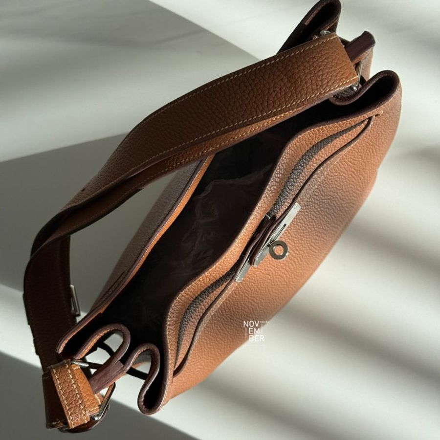 99新🆕 Hermès 愛馬仕 So Kelly 26 金棕銀釦-3
