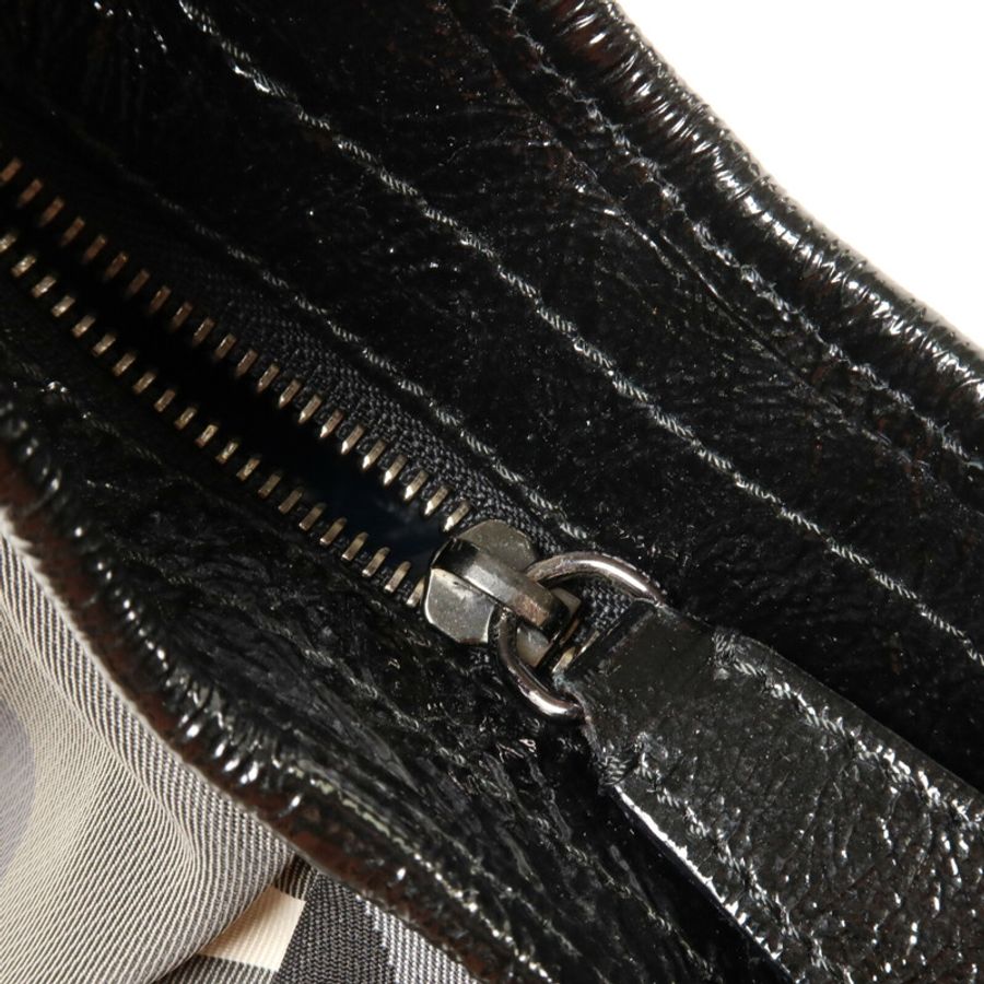BURBERRY 尼龍/漆皮皮革Hand Bag手挽袋-9