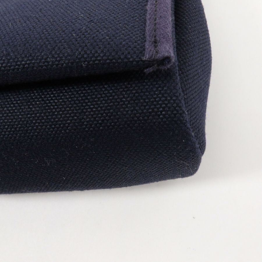 HERMES 帆布Mini Herbag肩背袋Bleu Indigo-13