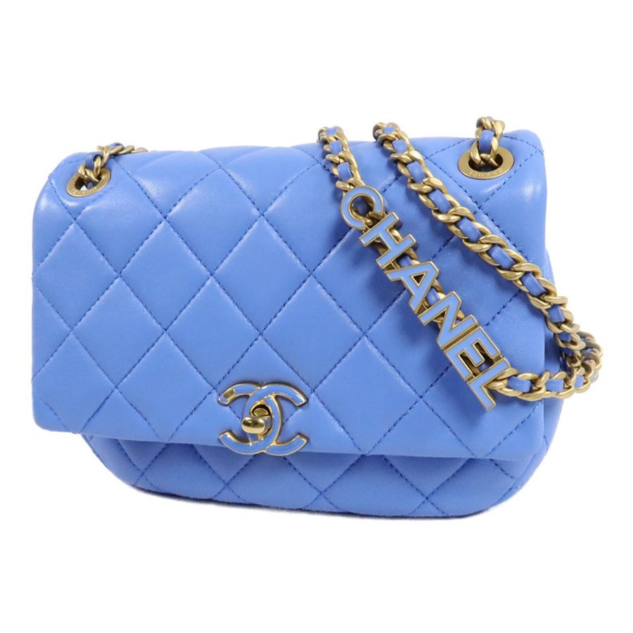 CHANEL 羊皮皮革Chain Shoulder Bag鏈帶肩背袋-2