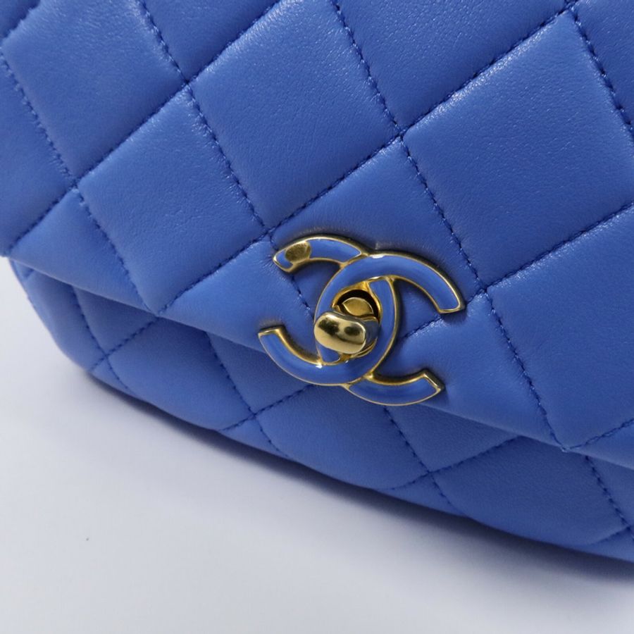 CHANEL 羊皮皮革Chain Shoulder Bag鏈帶肩背袋-13