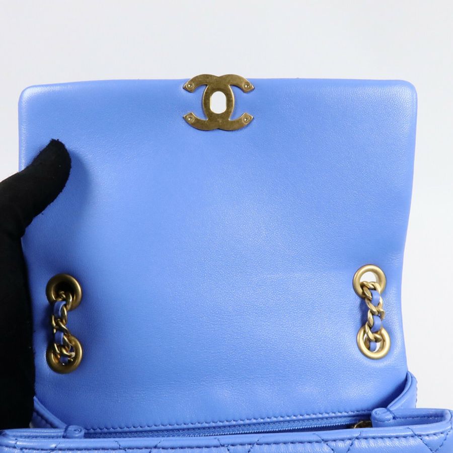CHANEL 羊皮皮革Chain Shoulder Bag鏈帶肩背袋-14