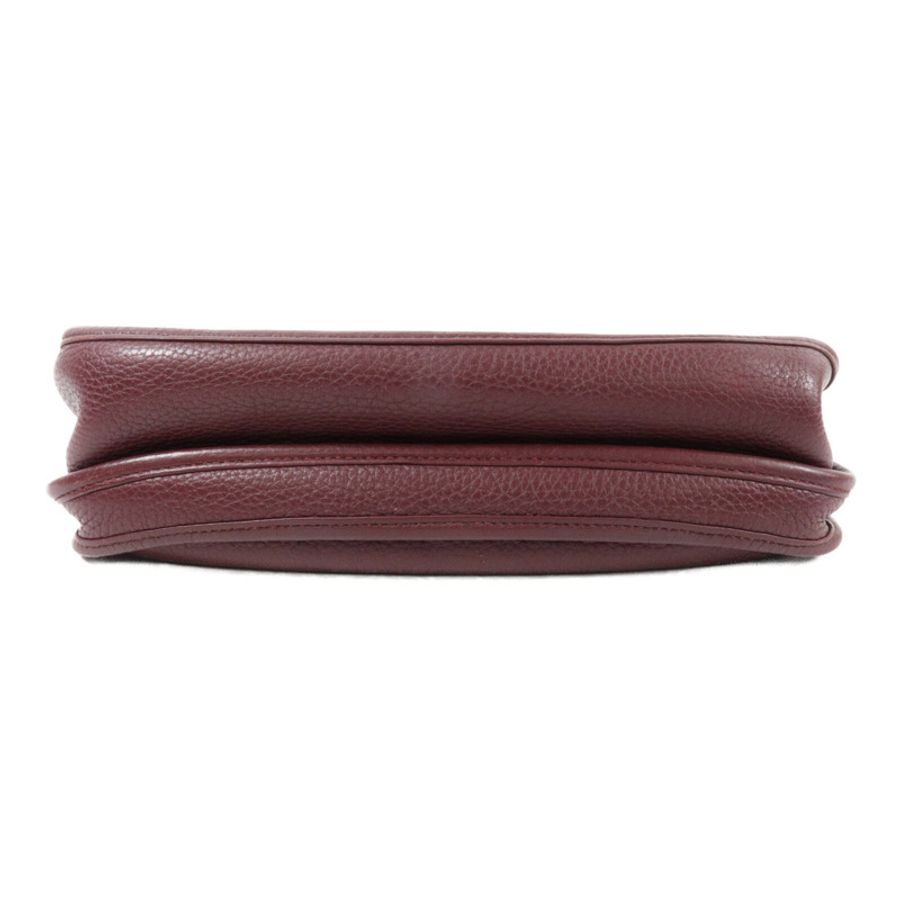 HERMES Clemence皮革Evelyne PM 肩背袋Bordeaux-3