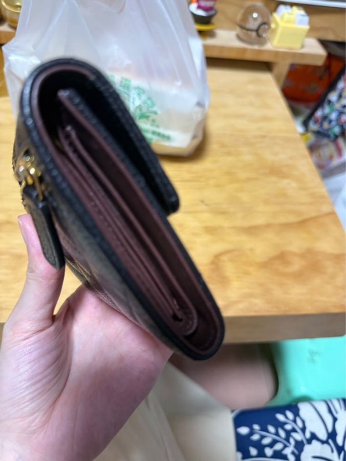 Chanel經典口蓋短夾(荔枝皮金扣-3