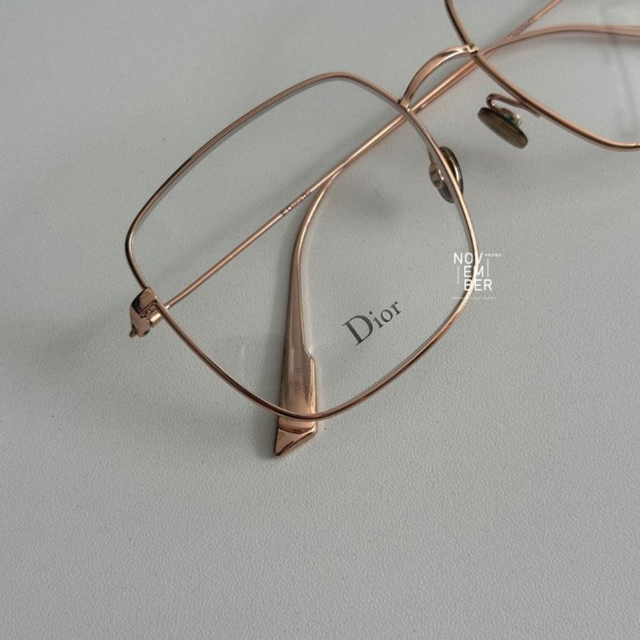 99新🆕 Dior 迪奧 玫瑰金框 平光眼鏡-4