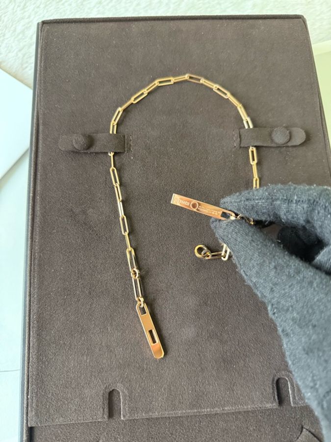 Kelly Chaine Y 造型鑽石項鍊(玫瑰金)-2