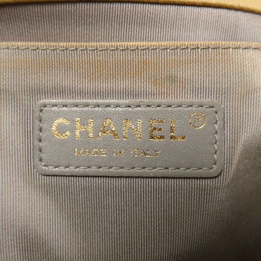 CHANEL 牛皮皮革Boy 25鏈帶肩背袋-5