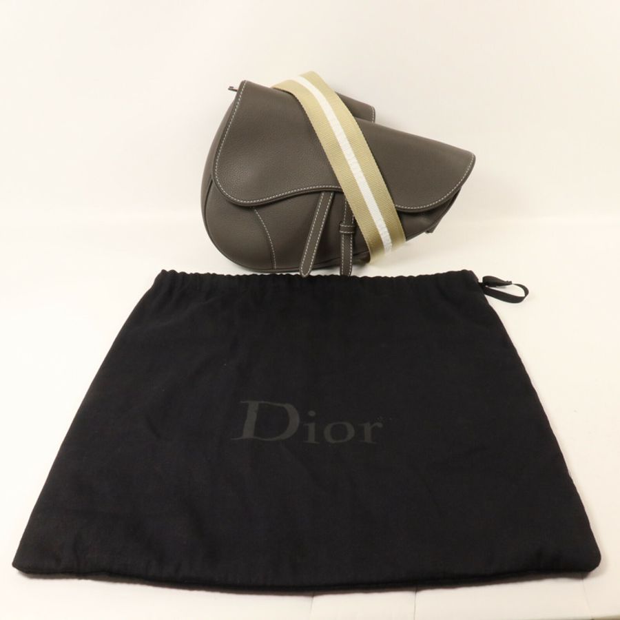 Dior 牛皮皮革Saddle Bag肩背袋-8