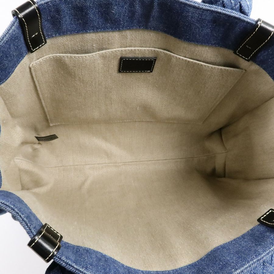 Chloe 牛仔布Woody Tote Bag Large手挽袋-5