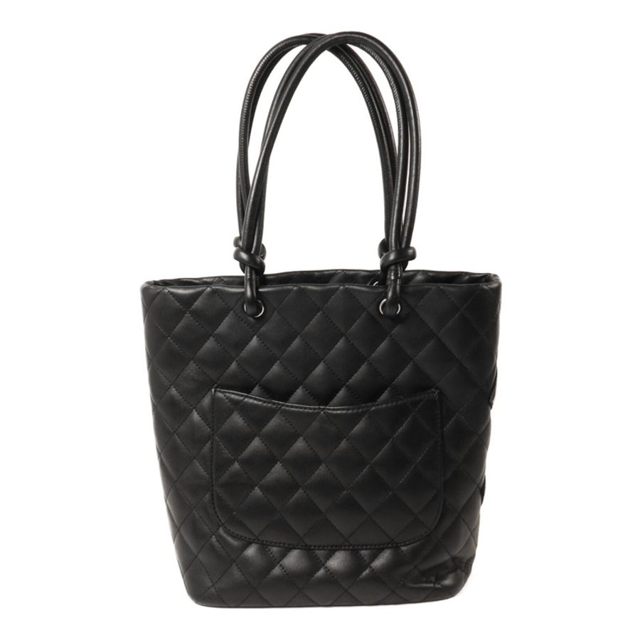 CHANEL 牛皮皮革/塗層皮革Cambon Line Medium Tote手挽袋-1