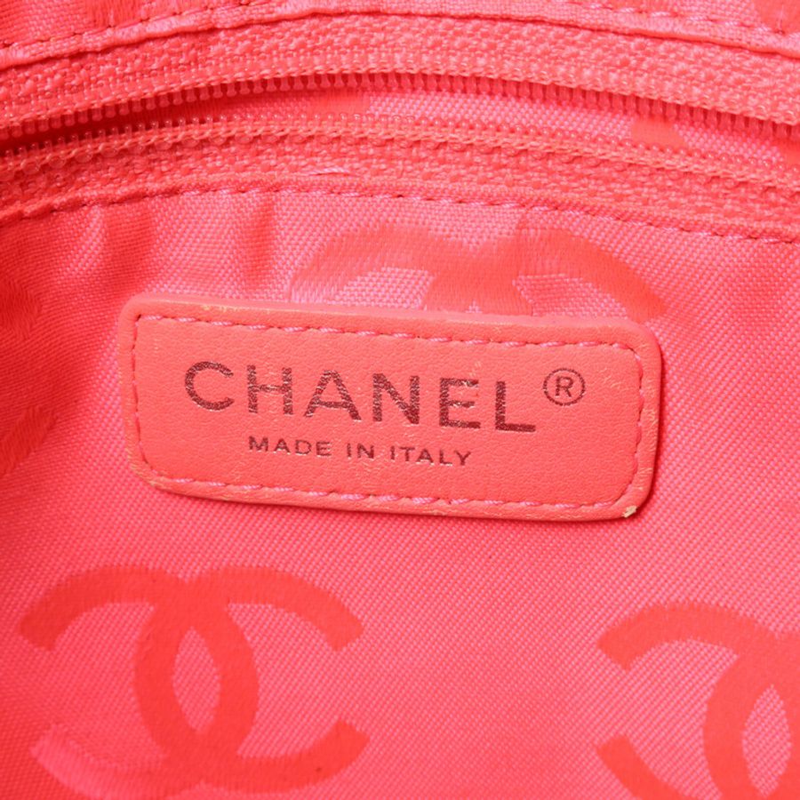 CHANEL 牛皮皮革/塗層皮革Cambon Line Medium Tote手挽袋-5
