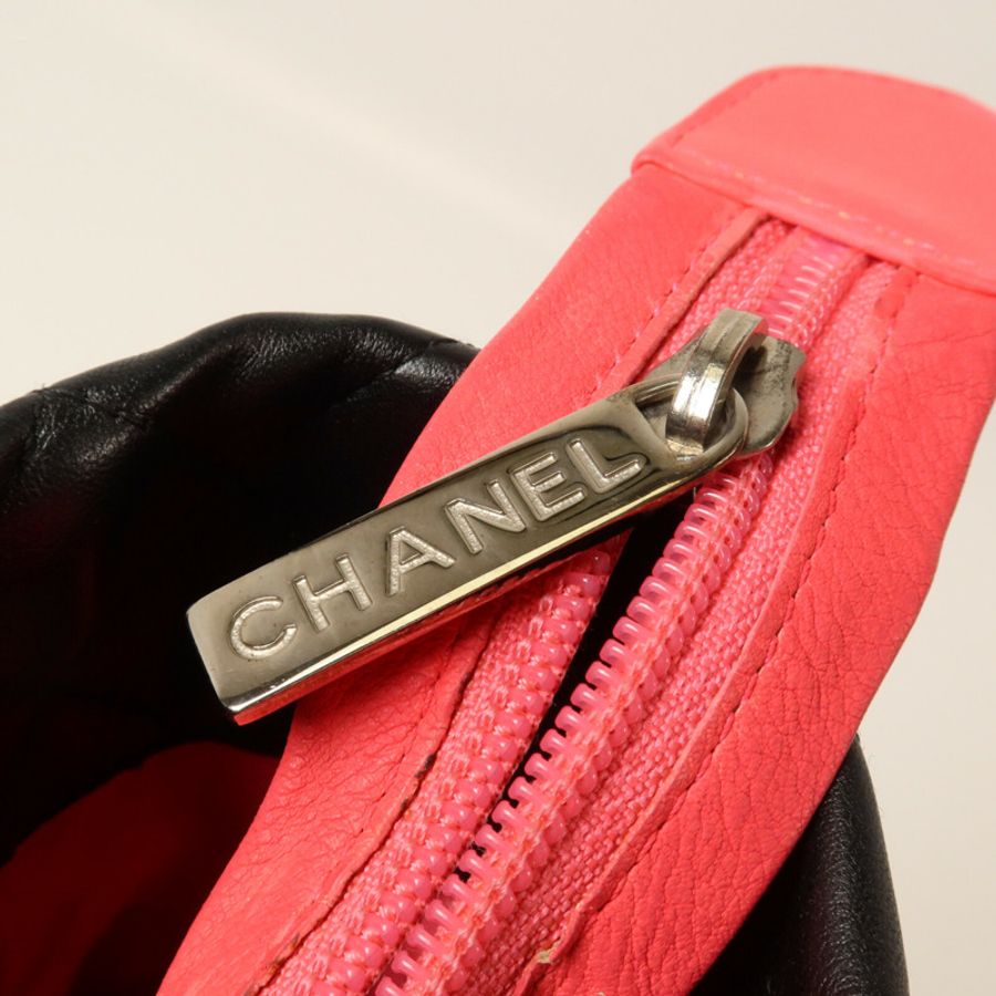 CHANEL 牛皮皮革/塗層皮革Cambon Line Medium Tote手挽袋-8