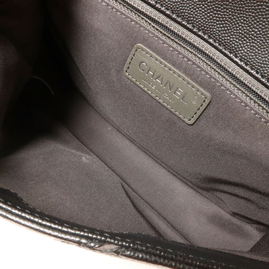 CHANEL 牛皮皮革Macro Chevron Envelope Flap Bag鏈帶肩背袋-4