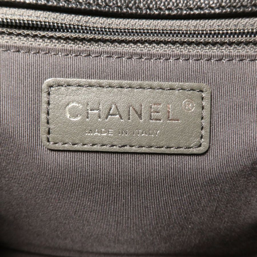 CHANEL 牛皮皮革Macro Chevron Envelope Flap Bag鏈帶肩背袋-5