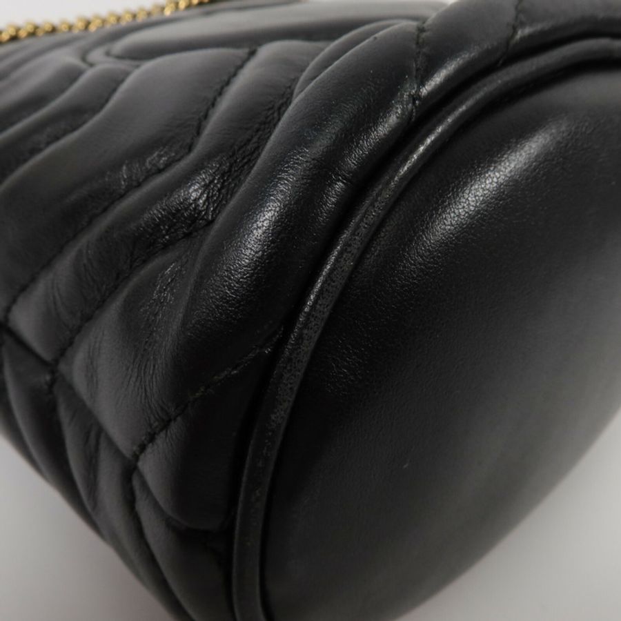 GUCCI 牛皮皮革GG Marmont Mini Bucket鏈帶肩背袋-11