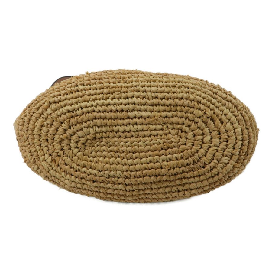 LOEWE Raffia/牛皮皮革Slit Pochette Bag肩背袋-3